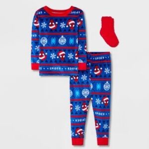 Marvel Red and Blue Spider-Man Holiday Pajama Set